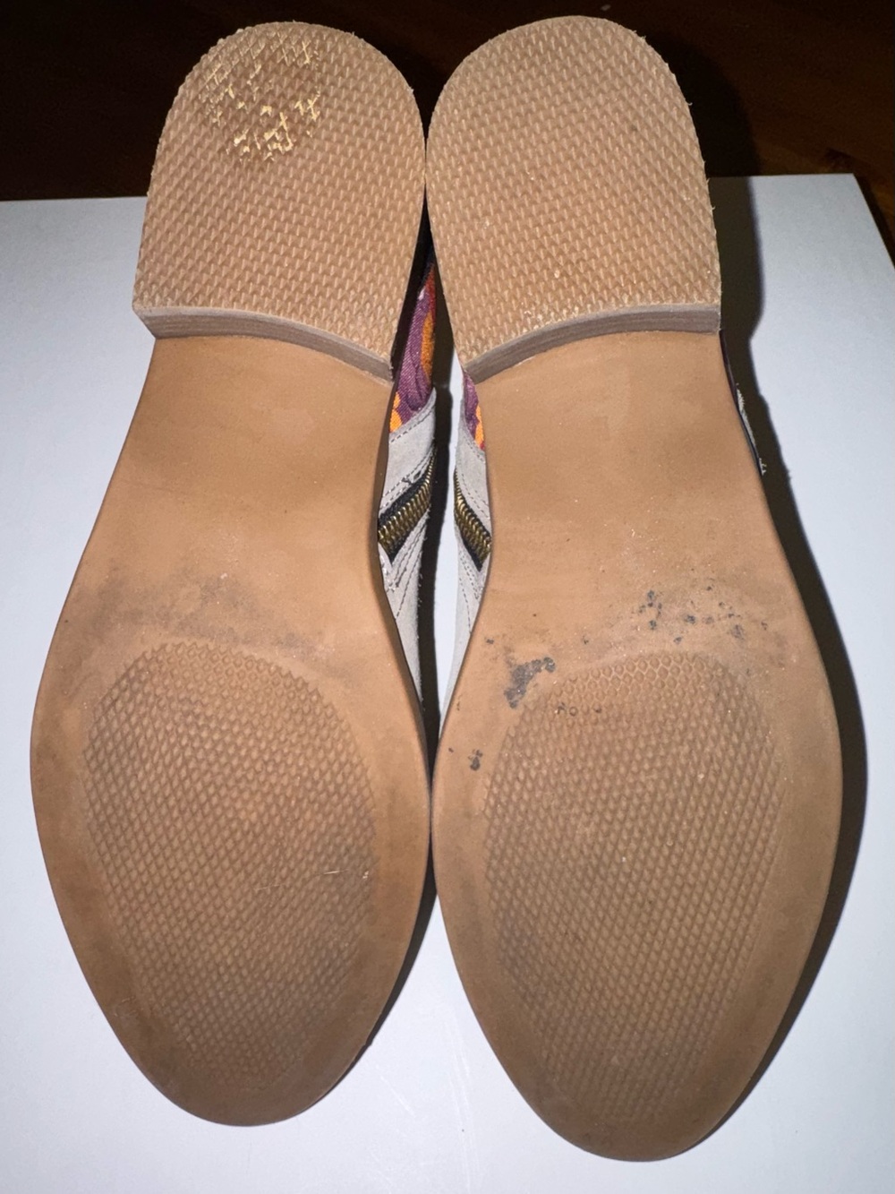 Suede Gray Ankle Booties with Floral
Detail, Inkkas, Style - Savannah - Picture 6 of 12